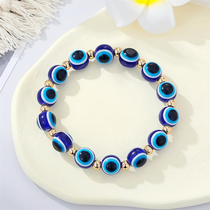 Jewelry WholesaleWholesale Colored Acrylic Bead Resin Devil's Eye Bracelet MOQ≥6 JDC-BT-Juej001 Bracelet 觉际 %variant_option1% %variant_option2% %variant_option3%  Factory Price JoyasDeChina Joyas De China