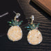 Jewelry WholesaleWholesale pineapple fruit Earrings Silver needle crystal red Earrings JDC-ES-AIS001 Earrings 艾珊 %variant_option1% %variant_option2% %variant_option3%  Factory Price JoyasDeChina Joyas De China