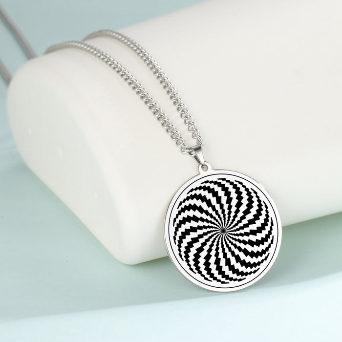 Wholesale Necklaces Stainless Steel Spiral Pendant MOQ≥2 JDC-NE-GEXA005