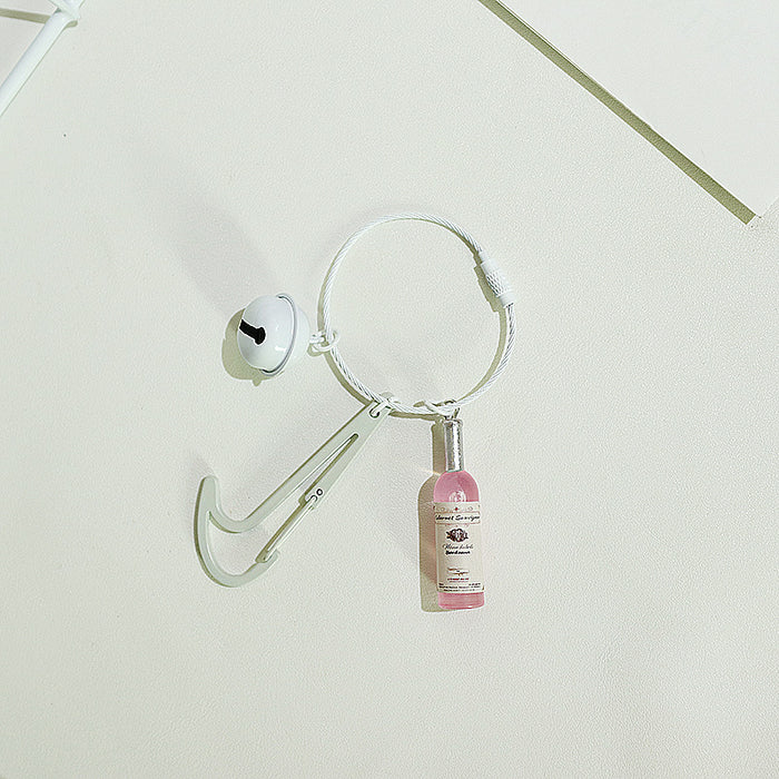 Wholesale Acrylic Simulation Wine Bottle Metal Keychain MOQ≥2 JDC-KC-KLin001