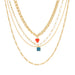 Jewelry WholesaleWholesale Heart Shaped Smiley Alloy Multilayer Necklace JDC-NE-YiD005 Necklaces 宜达 %variant_option1% %variant_option2% %variant_option3%  Factory Price JoyasDeChina Joyas De China