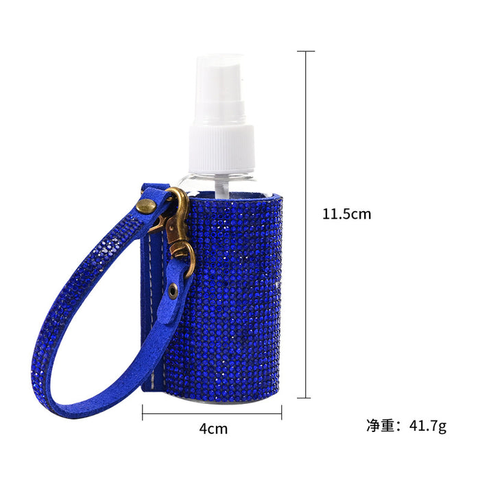 Jewelry WholesaleWholesale Portable Full Diamond Disinfectant Holster Hand Sanitizer Bottle Keychain JDC-KC-JFan005 Keychains 锦帆 %variant_option1% %variant_option2% %variant_option3%  Factory Price JoyasDeChina Joyas De China