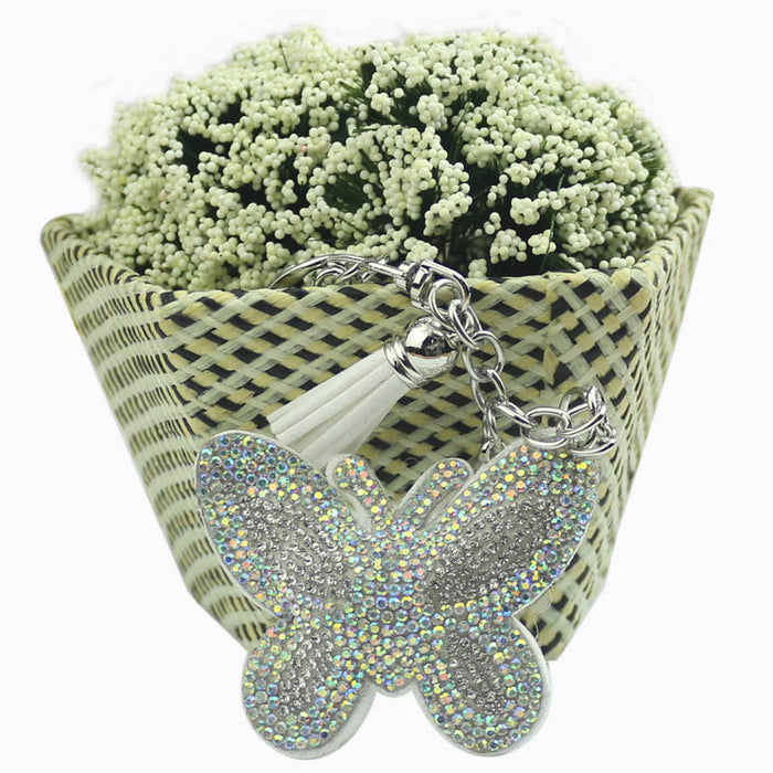 Wholesale Diamond Butterfly Alloy Keychain JDC-KC-HuiSen003
