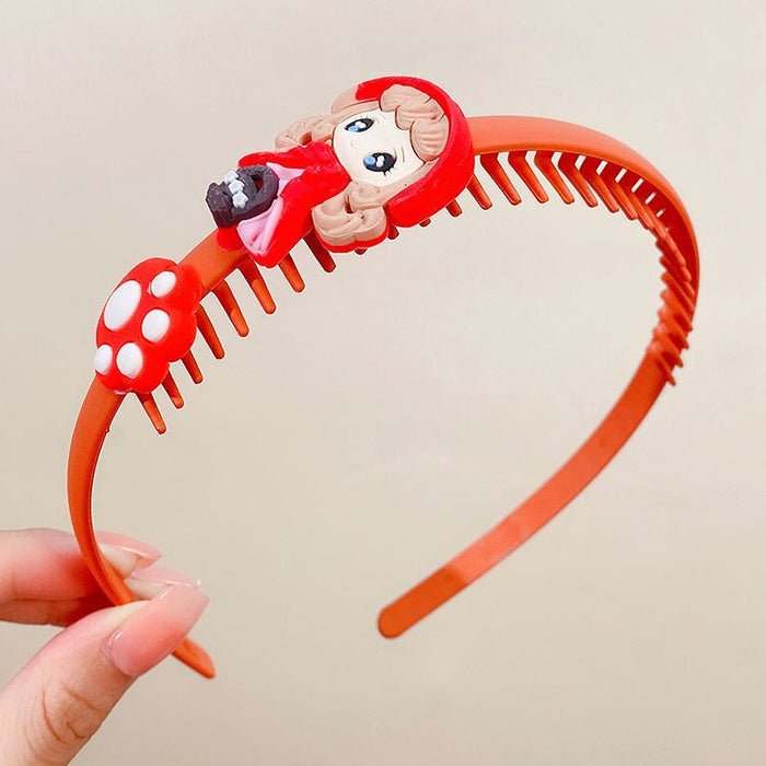 Wholesale headband plastic children with teeth non-slip MOQ≥2 JDC-HD-MingGe002