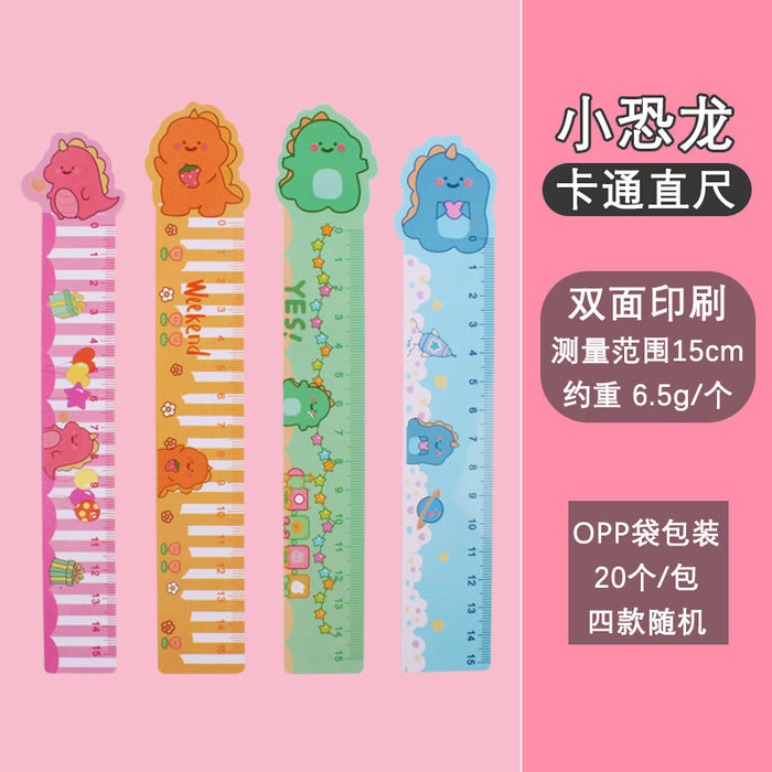 Wholesale Plastic Cartoon Ruler 15CM JDC-RL-Liuj001