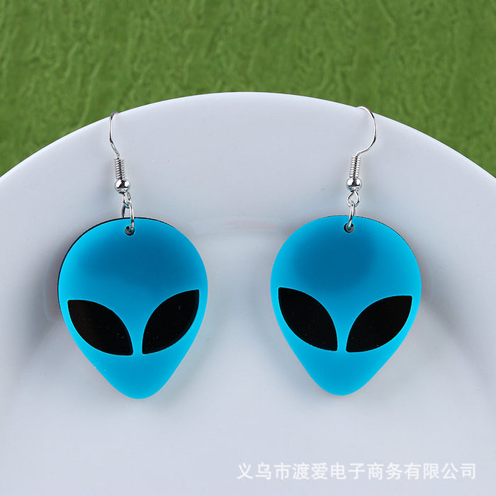 Wholesale Acrylic Alien Earring MOQ≥2 JDC-ES-DUAI012