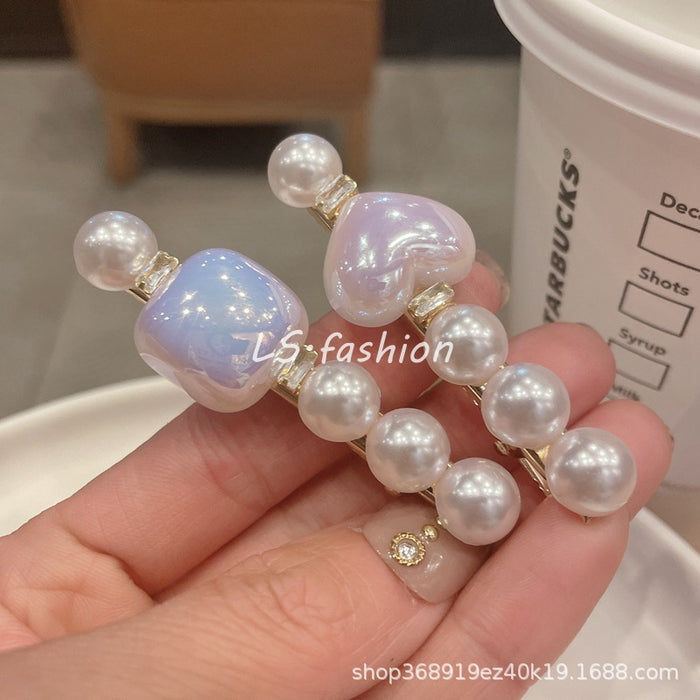 Jewelry WholesaleWholesale Pearl Rhinestone Pearl girl hairpin JDC-HC-LiS003 Hair Clips 栎尚 %variant_option1% %variant_option2% %variant_option3%  Factory Price JoyasDeChina Joyas De China