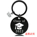 Jewelry WholesaleWholesale Graduation Season Gift Stainless Steel Round Metal Keychain JDC-KC-GangGu017 Keychains 钢古 %variant_option1% %variant_option2% %variant_option3%  Factory Price JoyasDeChina Joyas De China