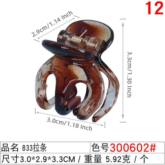 Wholesale 3cm Frosted Color Octopus Clip JDC-HC-Liuyi002