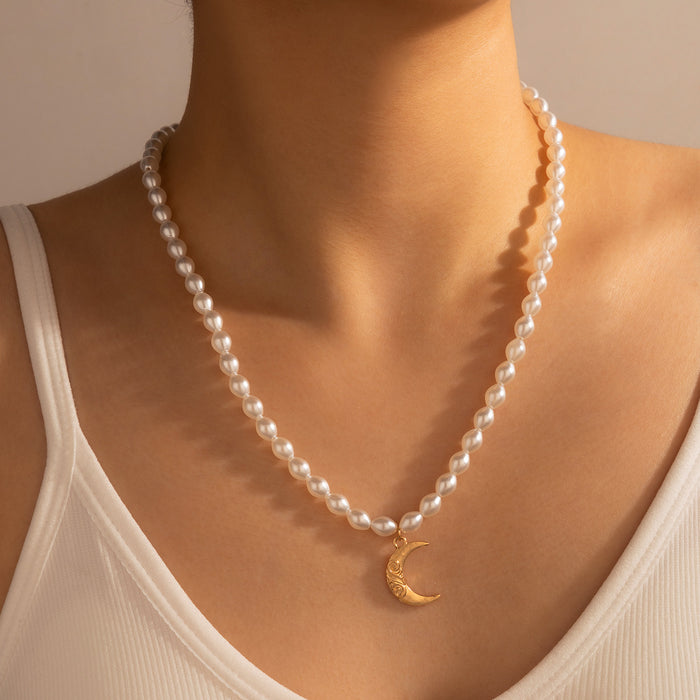 Jewelry WholesaleWholesale Pearl Alloy Necklace JDC-NE-C233 Necklaces 陌茗 %variant_option1% %variant_option2% %variant_option3%  Factory Price JoyasDeChina Joyas De China