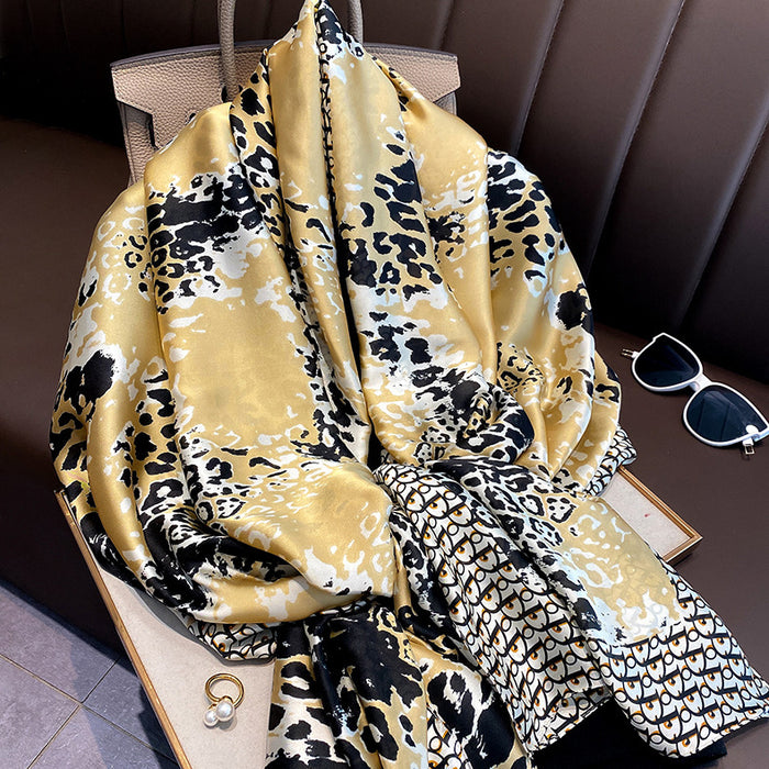 Wholesale Silk Scarf Print Cashmere Shawl Sunscreen (F) MOQ≥2 JDC-SS-Zhitao002