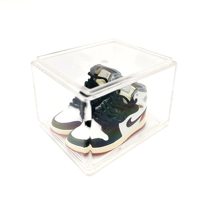 Wholesale Enamel Sneakers Plastic Transparent Box Keychains Ornaments JDC-KC-TuoH008