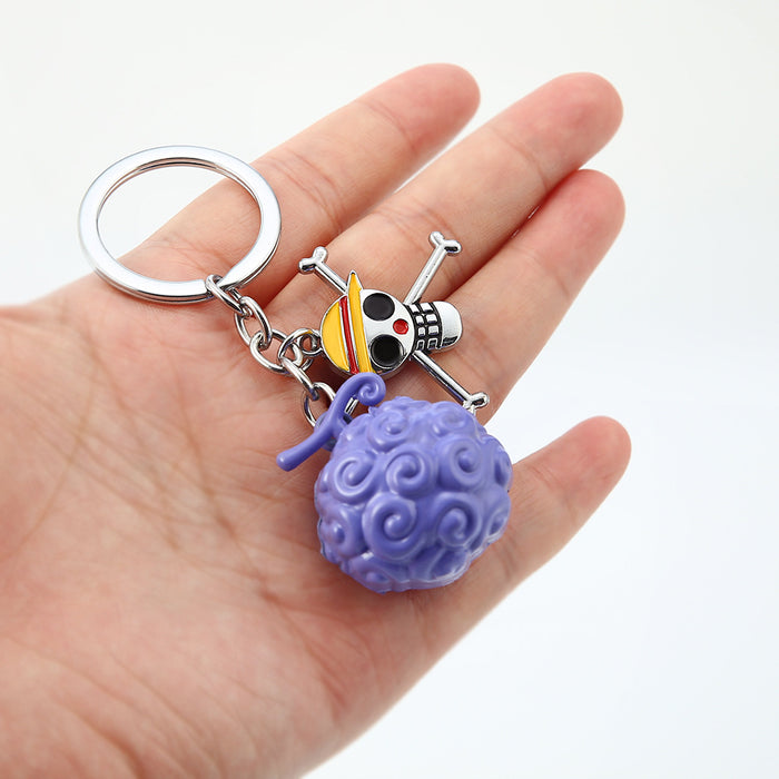 Wholesale metal Devil Fruit Keychain cute and cool （M) JDC-KC-DIJ001