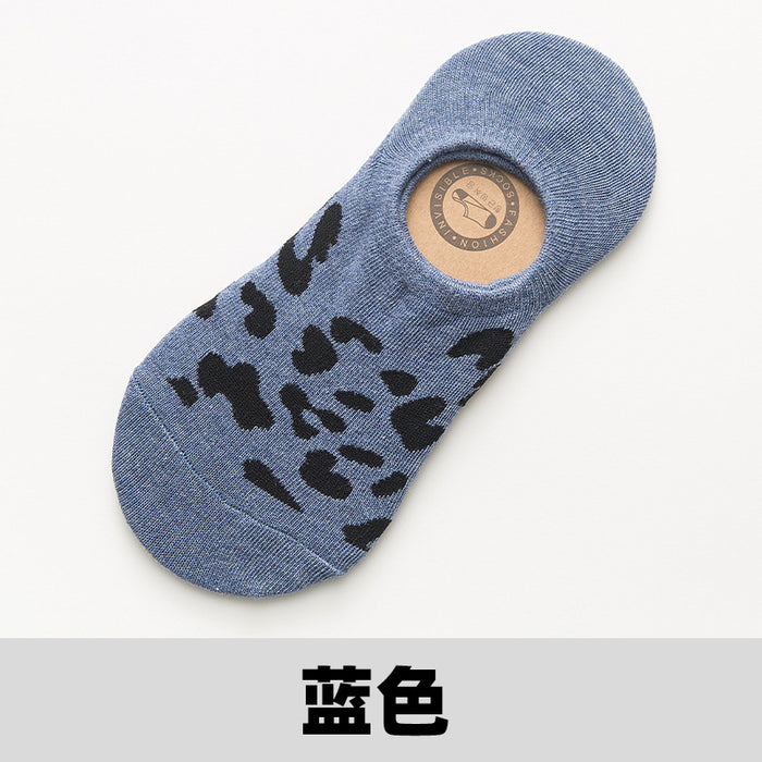 Jewelry WholesaleWholesale Leopard Print Cotton Women Invisible Socks Short Socks JDC-SK-JiaF001 Sock 嘉菲 %variant_option1% %variant_option2% %variant_option3%  Factory Price JoyasDeChina Joyas De China