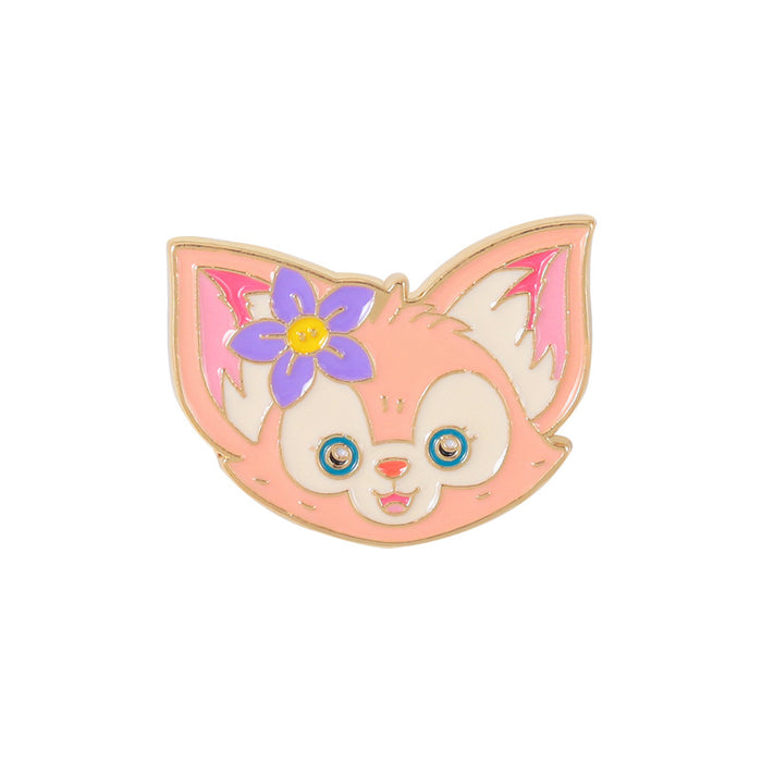 Wholesale mascot cute little pink fox brooche metal JDC-BC-QiH010