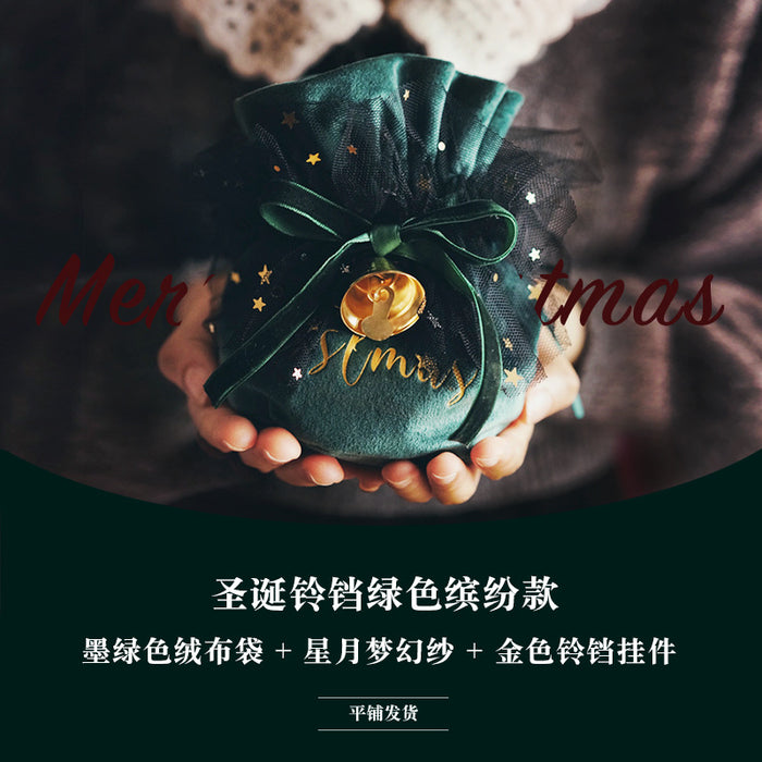 Wholesale Gift Bag Velvet Cloth Christmas Eve Drawstring Drawstring Apple Bag JDC-GB-Cunh001