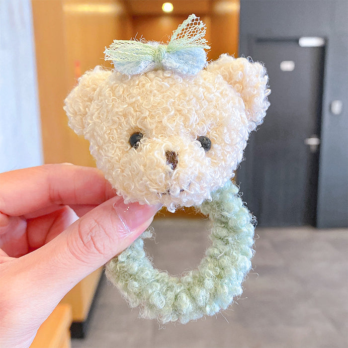 Jewelry WholesaleWholesale cartoon bear plush hair ring JDC-HS-GSHX061 Hair Scrunchies 恒曦 %variant_option1% %variant_option2% %variant_option3%  Factory Price JoyasDeChina Joyas De China