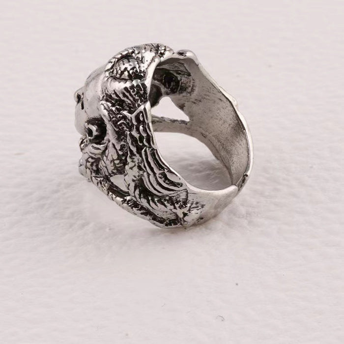 Wholesale Rings Alloy Medusa Adjustable Hip Hop Punk MOQ≥2 JDC-RS-TangX001