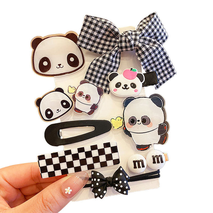 Jewelry WholesaleWholesale cartoon panda children's hair clip JDC-HC-DingS002 Hair Clips 鼎硕 %variant_option1% %variant_option2% %variant_option3%  Factory Price JoyasDeChina Joyas De China