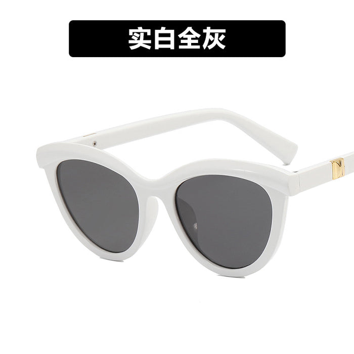 Wholesale cat eye sunglasses eyebrow retro personality concave shape JDC-SG-KD168