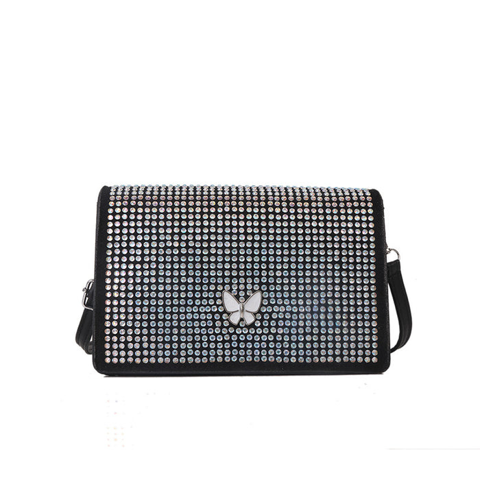 Wholesale PU Belt Diamond Gentle Tie Shoulder Bag MOQ≥3 JDC-SD-HZD035