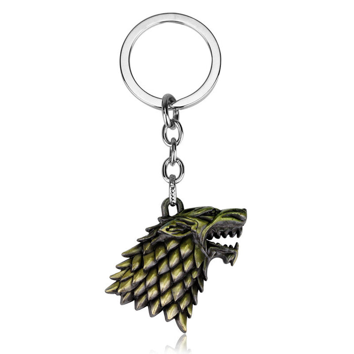 Jewelry WholesaleWholesale Periphery Wolf Head Necklace Logo Keychain JDC-KC-AWen007 Keychains 艾文 %variant_option1% %variant_option2% %variant_option3%  Factory Price JoyasDeChina Joyas De China