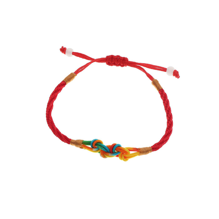 Jewelry WholesaleWholesale Fashion Handwoven Colorful Gradient Red String Adjustable Bracelet JDC-BT-NZ045 Bracelet 奈珠 %variant_option1% %variant_option2% %variant_option3%  Factory Price JoyasDeChina Joyas De China