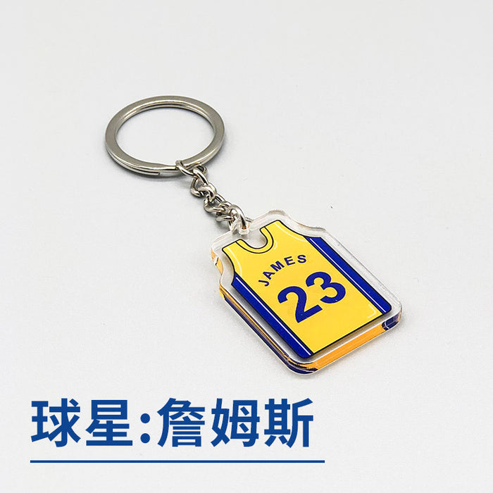 Jewelry WholesaleWholesale Basketball Star Acrylic Keychain JDC-KC-HongY001 Keychains 宏盈 %variant_option1% %variant_option2% %variant_option3%  Factory Price JoyasDeChina Joyas De China