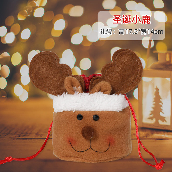 Wholesale Gift Box Christmas Apple Bag Round Bunch Mouth Gift Bag MOQ≥2 JDC-GB-QiaoC002