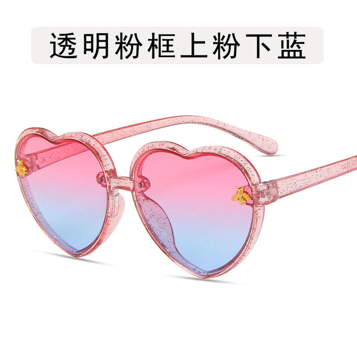 Jewelry WholesaleWholesale Children's Cartoon Little Bee Love Sunglasses JDC-SG-GuangD004 Sunglasses 光度 %variant_option1% %variant_option2% %variant_option3%  Factory Price JoyasDeChina Joyas De China