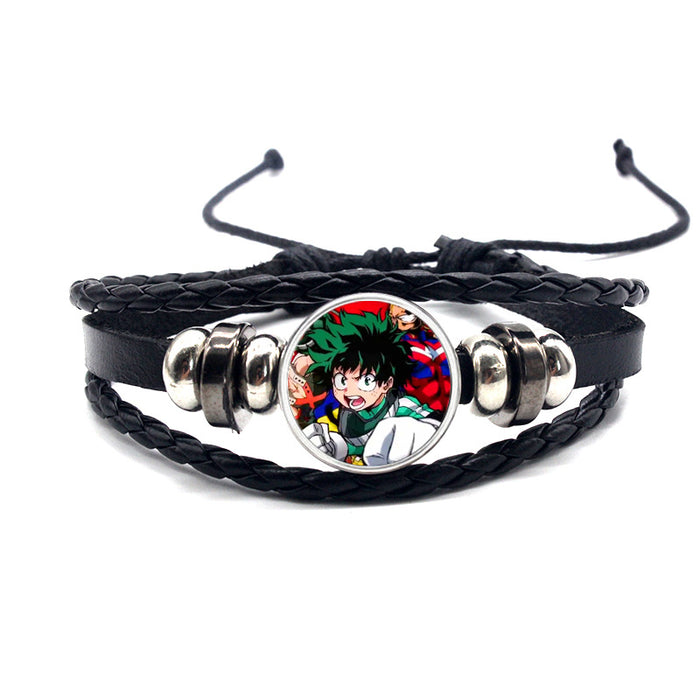 Wholesale Accessories Leather Bracelet Braided Adjustable MOQ≥2 (M) JDC-BT-YanY002