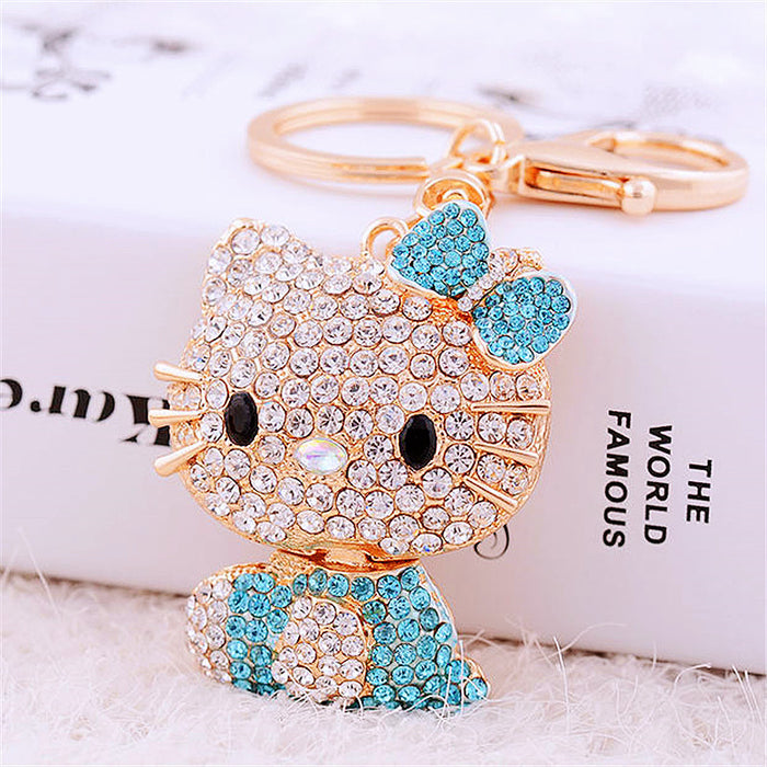 Wholesale Cartoon Metal Rhinestone Keychain (M) JDC-KC-RYuan001