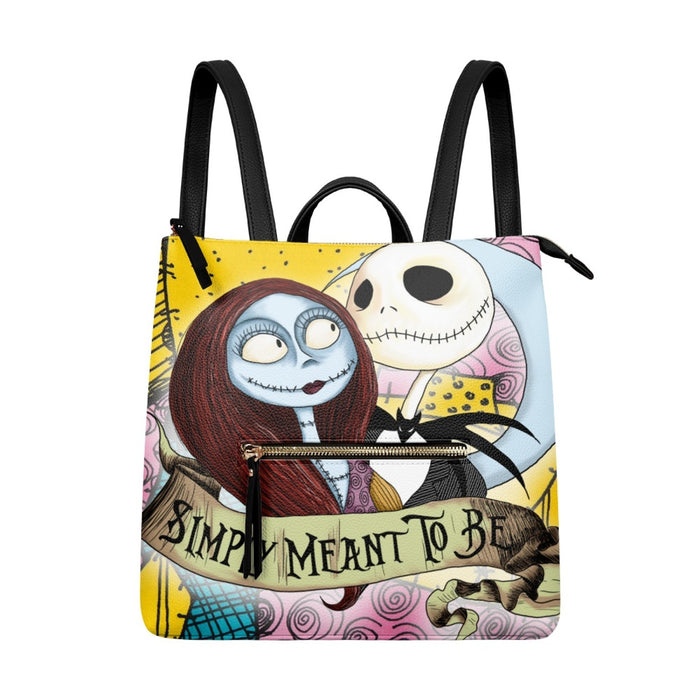 Wholesale Backpack PU Cartoon Printed Zipper Backpack (M) JDC-BP-Xinp001