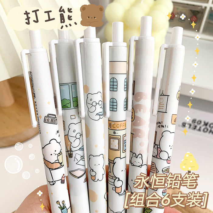 Wholesale Plastic Cartoon Press Eternal Pen MOQ≥6 JDC-BP-chsh003