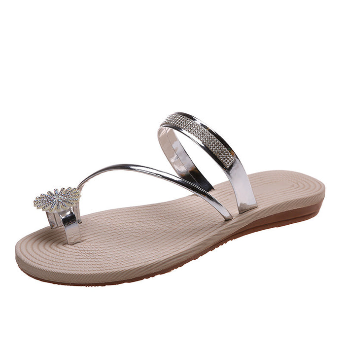 Wholesale plus size set toe women's outer wear summer beach sandals MOQ≥2 JDC-SD-HengH001