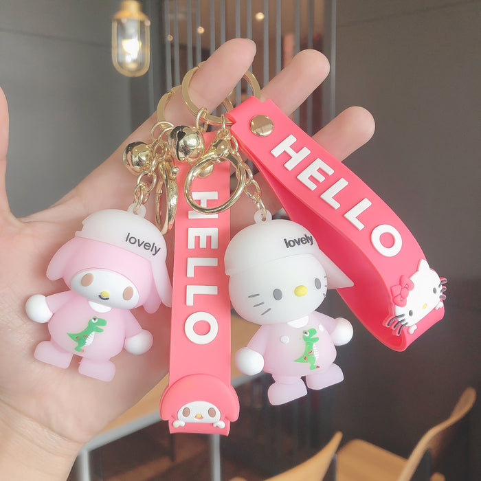 Wholesale Keychain PVC Cute Cartoon Doll Ornament JDC-KC-FeiRun083