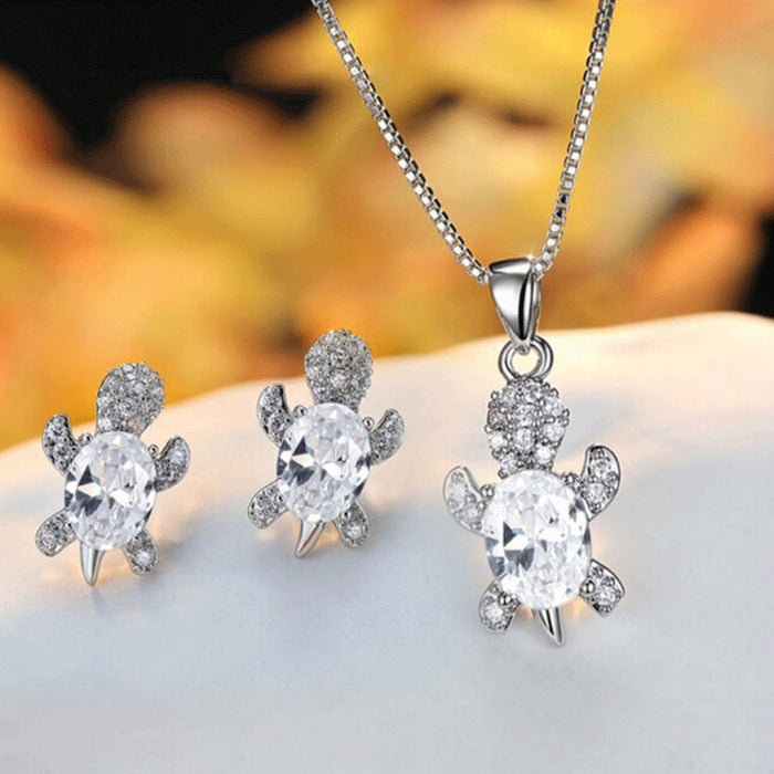 Jewelry WholesaleWholesale women turtle earring necklace set JDS-ES-JYS001 Earrings 静夜思 %variant_option1% %variant_option2% %variant_option3%  Factory Price JoyasDeChina Joyas De China