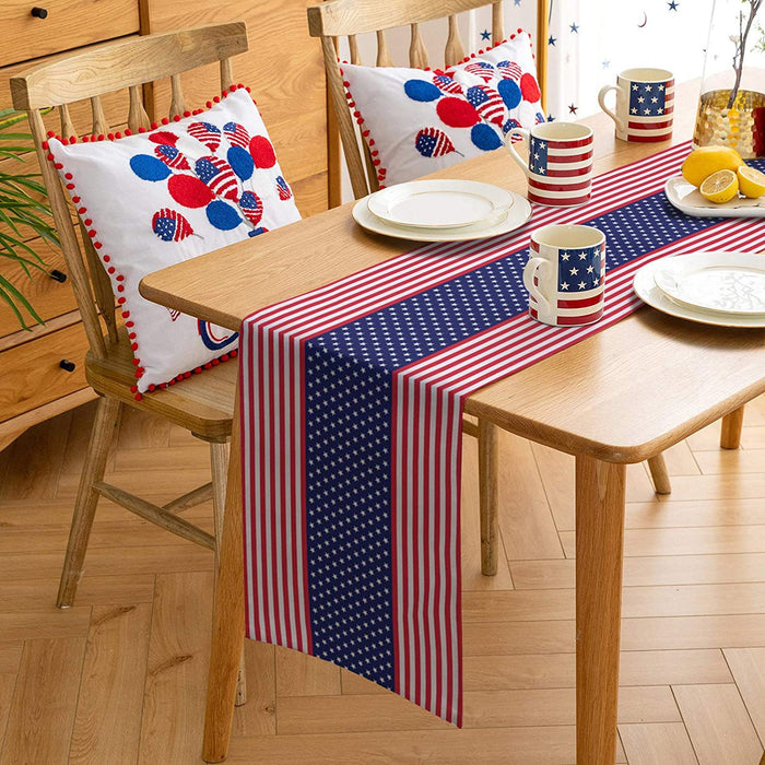 Wholesale 4th of July Independence Day Linen Dinner Table Coaster MOQ≥2 JDC-TC-OuH002