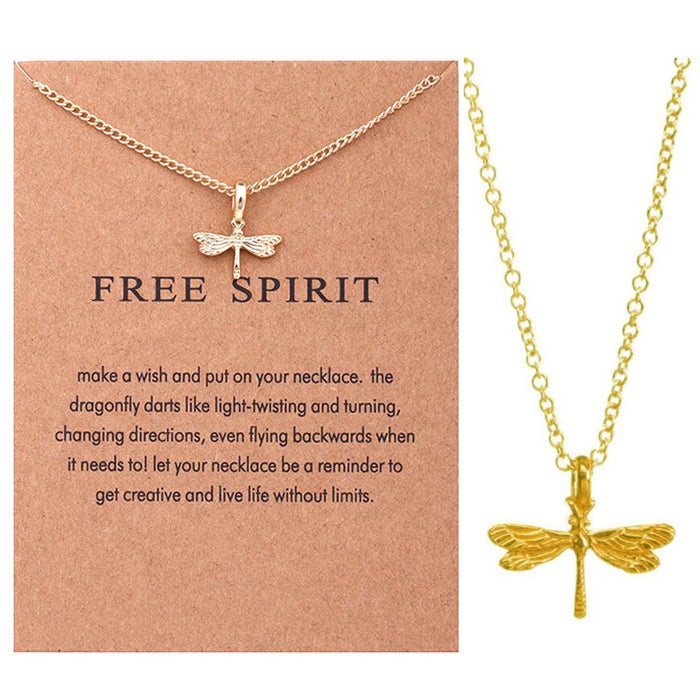 Wholesale Dragonfly Alloy Necklaces JDC-NE-YuL003