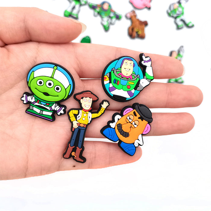 Wholesale Croc Charms Random 10pcs Cartoon Cute PVC DIY Accessories(M) JDC-CCS-WanX043