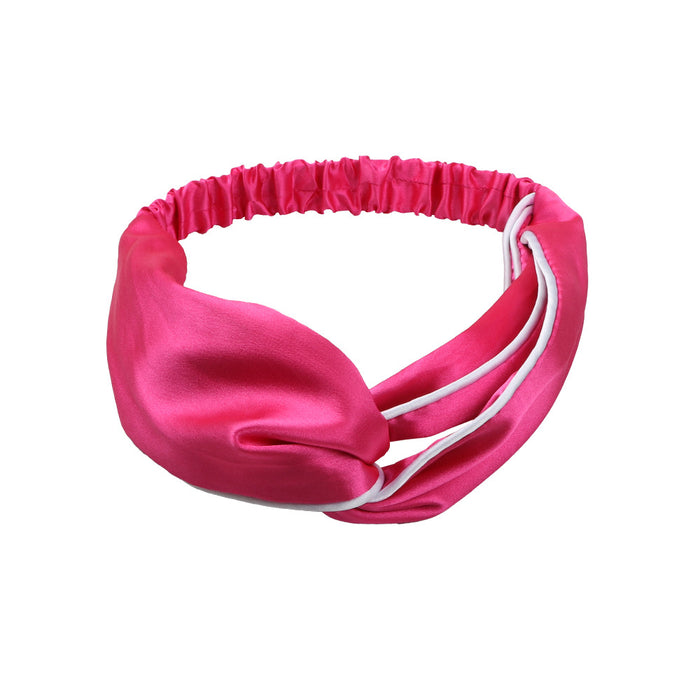 Wholesale Headband Silk Solid Color Cross Hair MOQ≥2 JDC-HD-FanM009