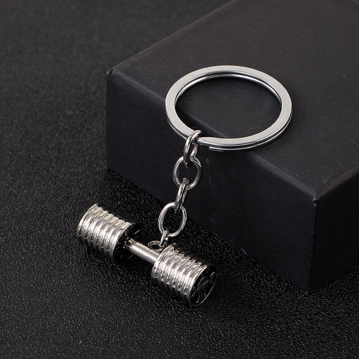 Wholesale Keychain Dumbbell Metal JDC-KC-YWMX003