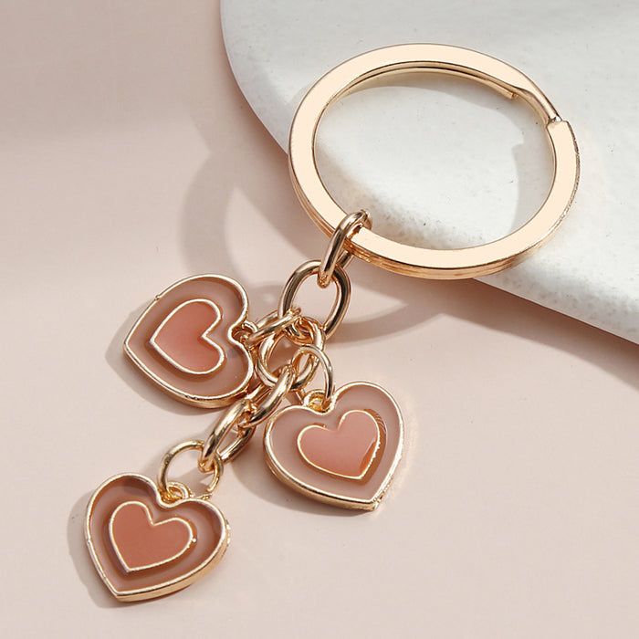 Wholesale Alloy Heart Shaped Keychain Hanging JDC-KC-XHuai001