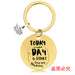 Jewelry WholesaleWholesale Graduation Season Gift Stainless Steel Round Metal Keychain JDC-KC-GangGu015 Keychains 钢古 %variant_option1% %variant_option2% %variant_option3%  Factory Price JoyasDeChina Joyas De China