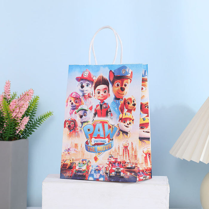 Wholesale Gift Bag Kraft Paper Cute Cartoon Kids Birthday Portable Gift Bag MOQ≥12 JDC-GB-Jiuyue002