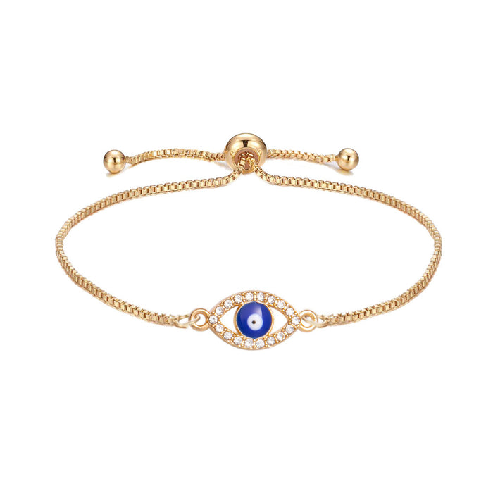 Wholesale Bracelet Alloy Evil Eye Lucky Guardian Bracelet MOQ≥2 JDC-BT-XiaoM011