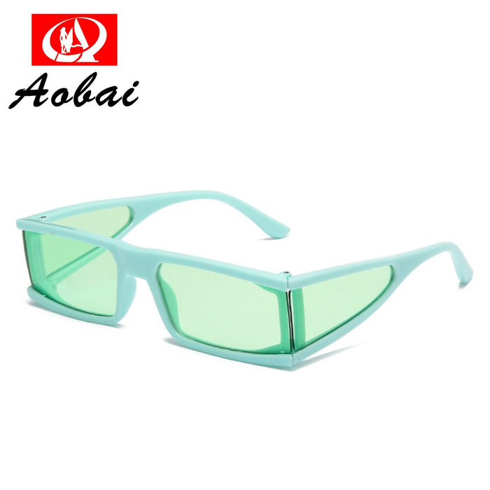 Wholesale Sunglasses PC Square Frame Side Band Frame JDC-SG-AoB005