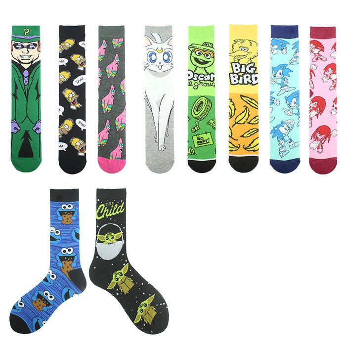 Wholesale Sock Cotton Cartoon Pattern Anime Deodorant (M) JDC-SK-KaF069