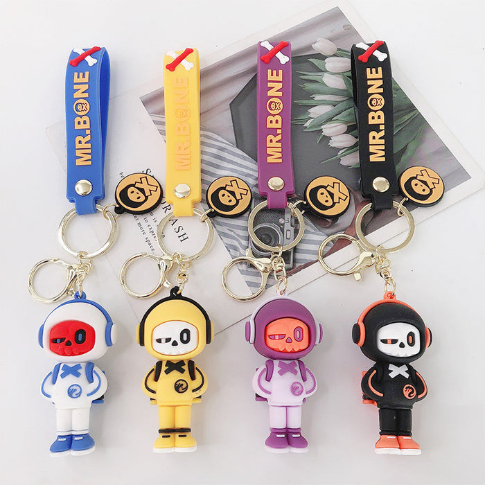 Wholesale Keychain PVC Cute Cartoon Funny Halloween Sweater Pendant JDC-KC-FeiRun081