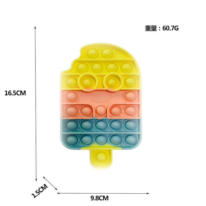 Jewelry WholesaleWholesale Cartoon Man Ice Cream Finger Bubble Decompression Toys JDC-FT-Bais009 fidgets toy 百思 %variant_option1% %variant_option2% %variant_option3%  Factory Price JoyasDeChina Joyas De China